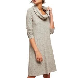 Saturday Sunday Anthropologie Lisbeth Marled Gray Cowl Neck Sweater Dress M
Midi